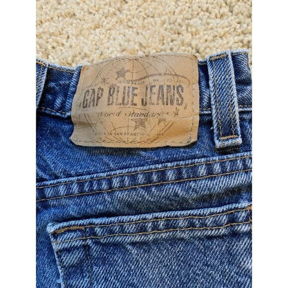 Gap Kids Girls Blue Jeans Easy Fit 7 Slim Medium Wash 5 Pocket EUC - Picture 9 of 11